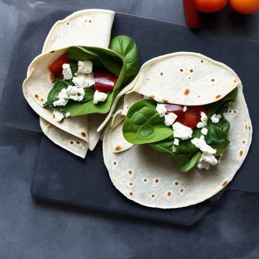 Spinach and Feta Breakfast Wrap