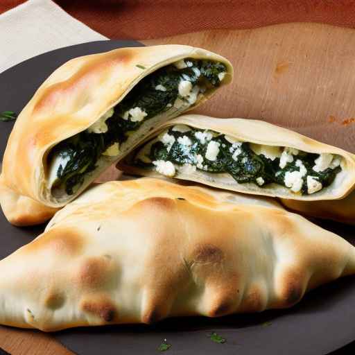 Spinach and Feta Calzone