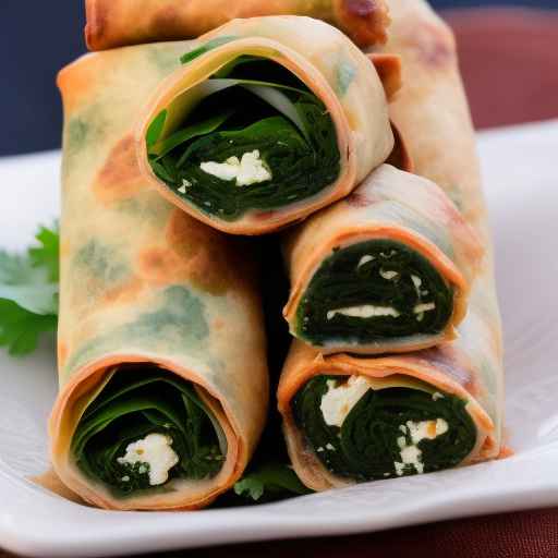 Spinach and Feta Egg Rolls