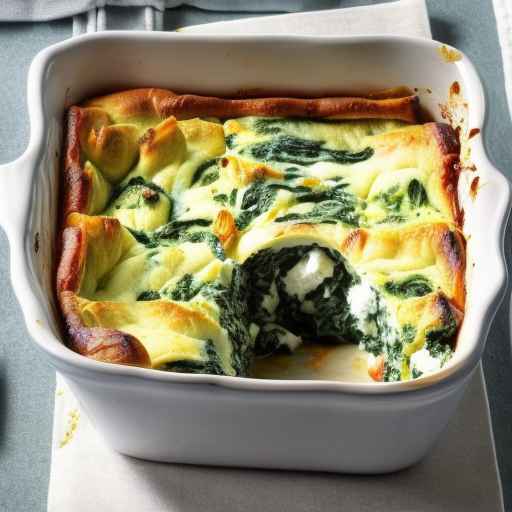 Spinach and Goat Cheese Strata