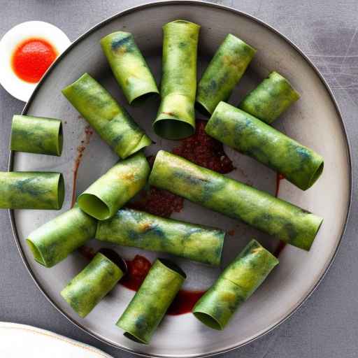 Spinach and Mushroom Rolled Tubes