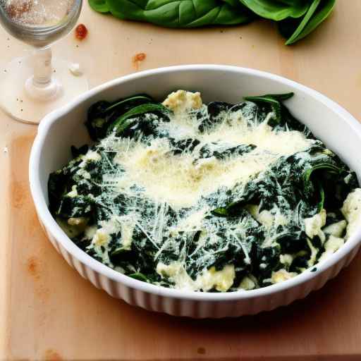 Spinach and ricotta with garlic and Parmesan