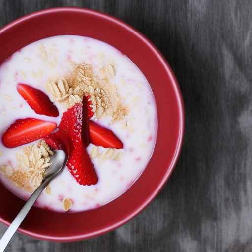 Strawberry and Cream Porridge