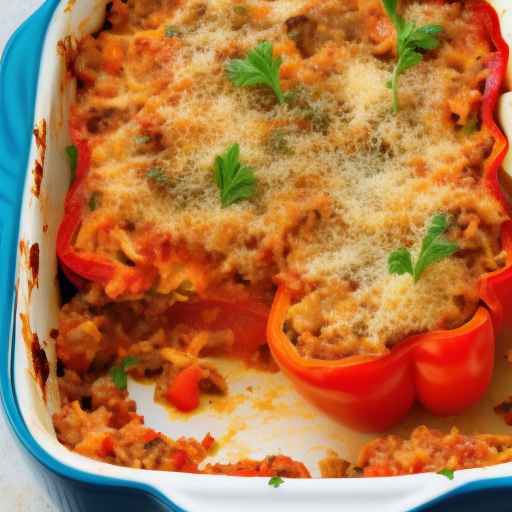 Stuffed bell pepper casserole