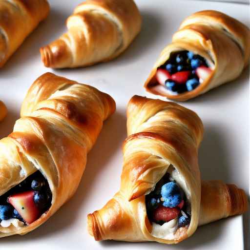 Stuffed Croissants with Fruit Filling