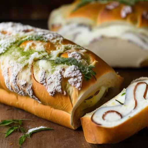 Stuffed Italian Bread with Stringy Cheese