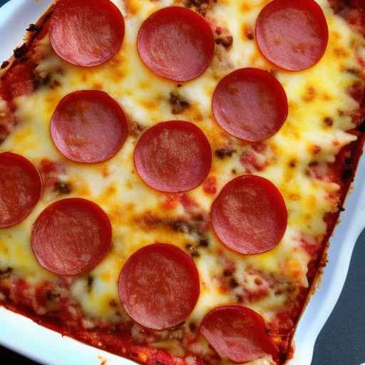 Stuffed Pepperoni Pizza Gratin