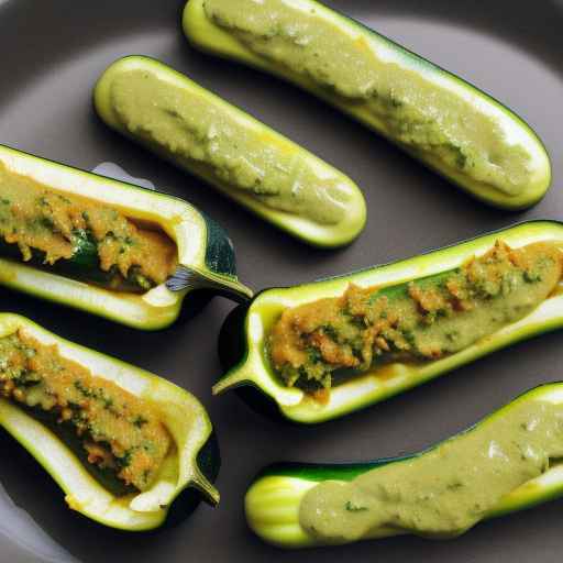 Stuffed Zucchini Blossoms with Green Sauce