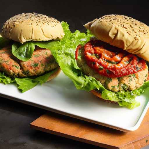 Sun-Dried Tomato and Basil Chicken Burger