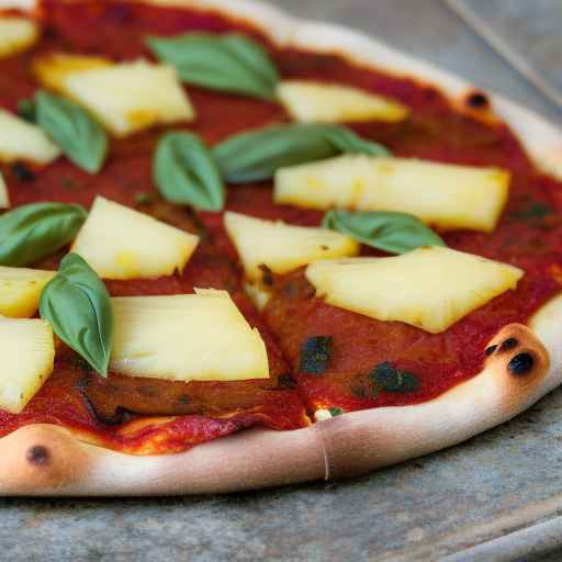 Sun-dried Tomato and Basil Pizza with Pineapple