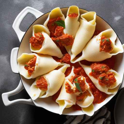 Sun-Dried Tomato and Mozzarella Stuffed Shells