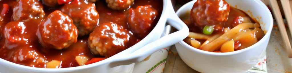 Sweet and sour meatball casserole