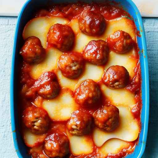 Sweet and Sour Meatball Gratin