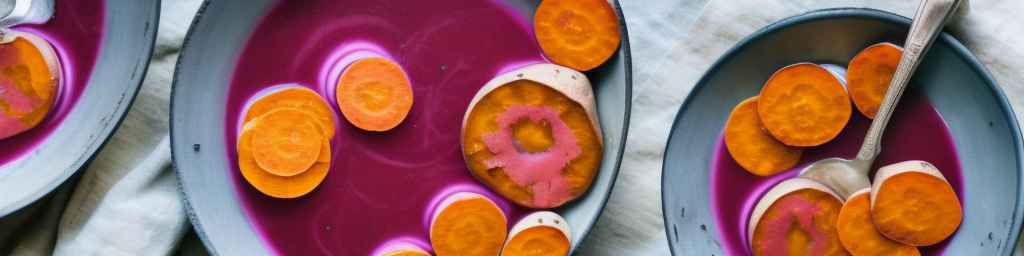 Sweet Potato and Beet Borscht