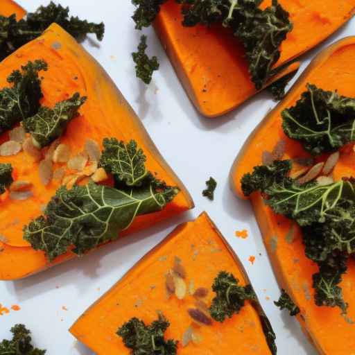 Sweet potato and kale with smoked Gouda and red pepper flakes