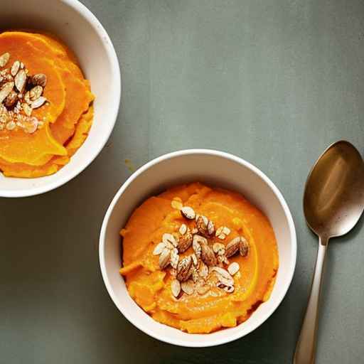 Sweet potato and nutmeg porridge