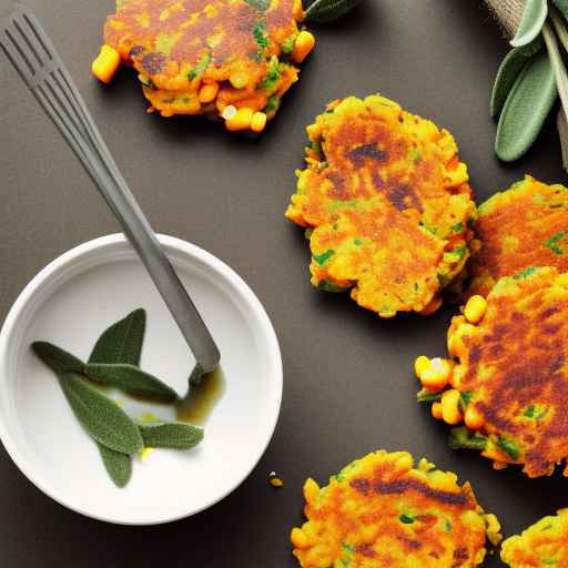 Sweet Potato and Sage Corn Fritters