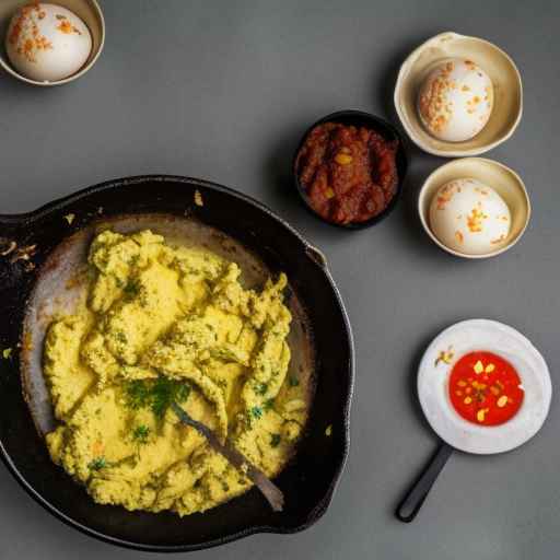 Syrian sambousek with lamb and scrambled egg filling