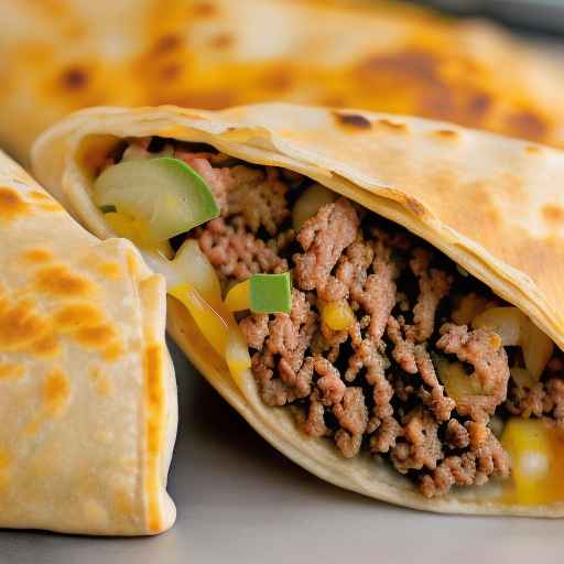 Taco Pasty with Ground Beef and Cheese