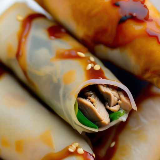 Teriyaki Chicken Egg Rolls