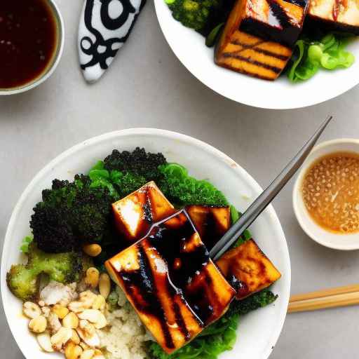 Teriyaki Glazed Grilled Tofu Bowls