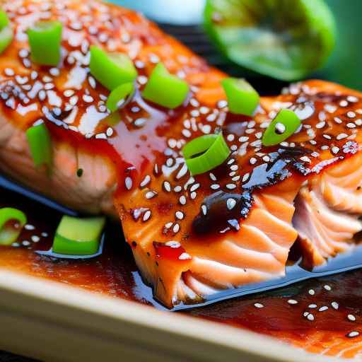 Teriyaki Glazed Salmon with Tropical Flavors