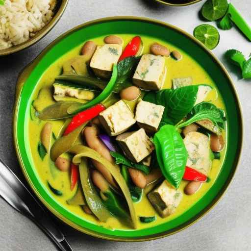Thai-style Green Curry with Tofu and Beans