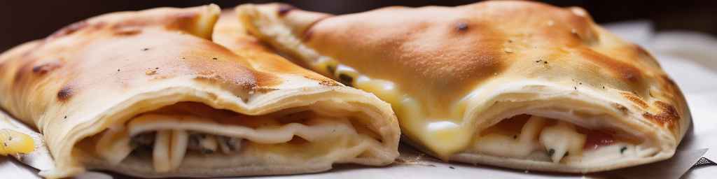 Three Cheese Calzone (with mozzarella, parmesan, and asiago)