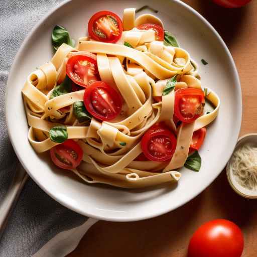 Tomato and Basil Fettuccine