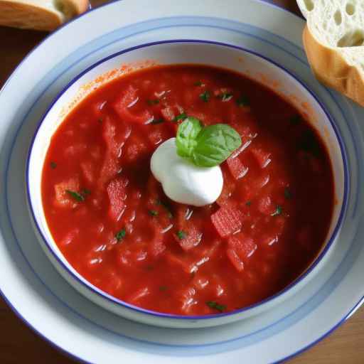 Tomato and Pepper Borscht