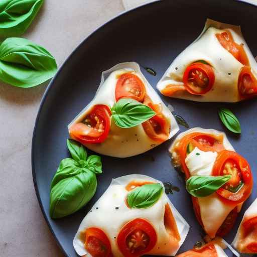 Tomato, Basil, and Mozzarella Pockets