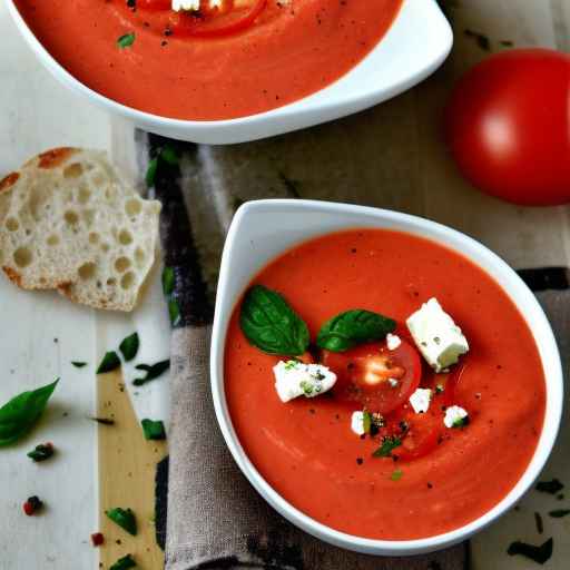 Tomato, Feta, and Olive Gazpacho