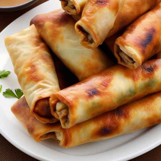 Turkey and egg breakfast egg rolls