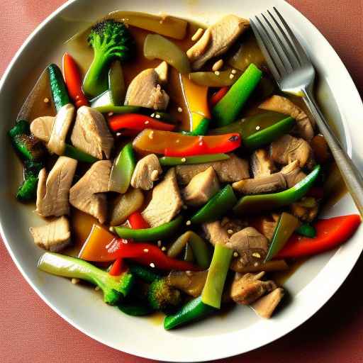 Turkey and Vegetable Stir-Fry with Ginger-Soy Sauce