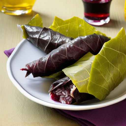 Turkey and Wild Rice Stuffed Grape Leaves