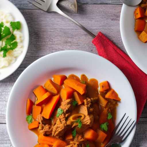 Turkey Goulash with Sweet Potatoes and Carrots