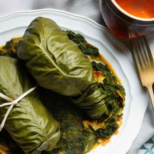 Ukrainian Beet Green Cabbage Rolls