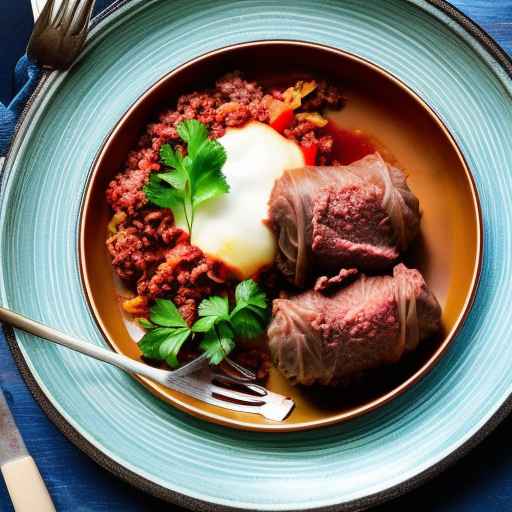 Ukrainian Stuffed Cabbage Rolls with Beef and Buckwheat