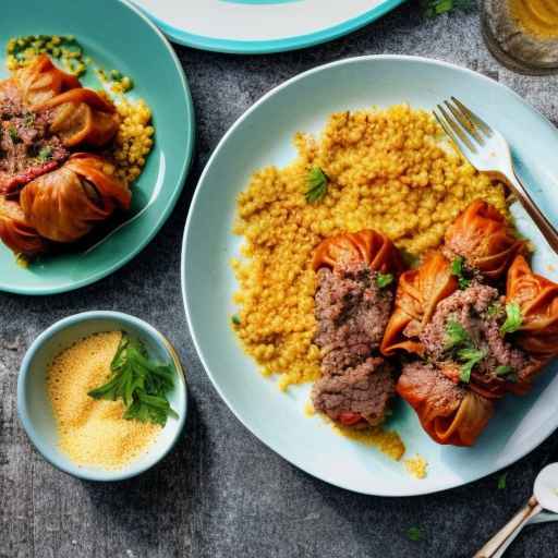 Ukrainian Stuffed Cabbage Rolls with Beef and Millet