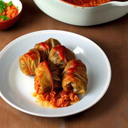 Ukrainian Stuffed Cabbage Rolls with Pork and Rice