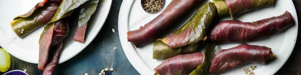 Ukrainian Stuffed Grape Leaves with Pork and Buckwheat