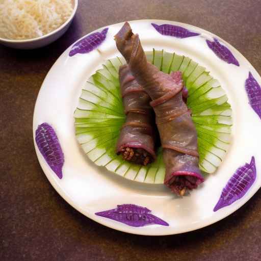 Ukrainian Stuffed Grape Leaves with Pork and Rice