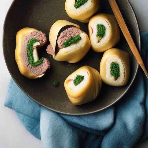 Ukrainian Stuffed Rolls with Beef and Buckwheat