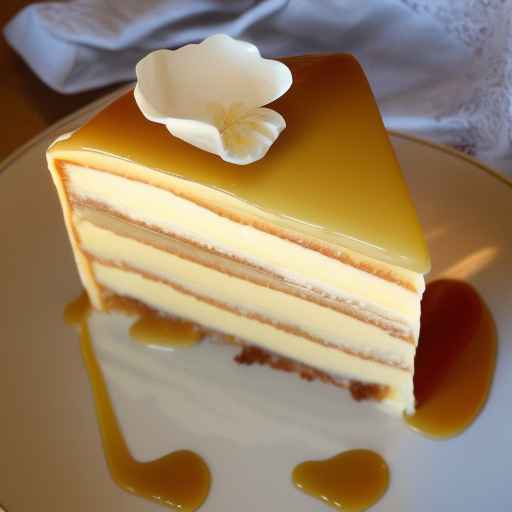 Vanilla and Caramel Custard Cake