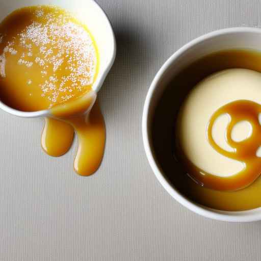 Vanilla Custard with Caramel Sauce