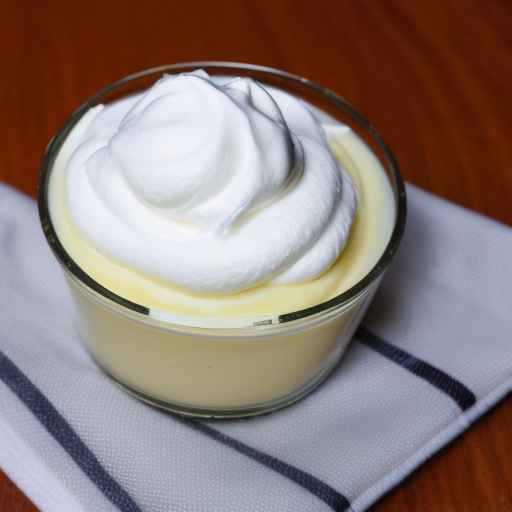 Vanilla Pudding with Whipped Cream