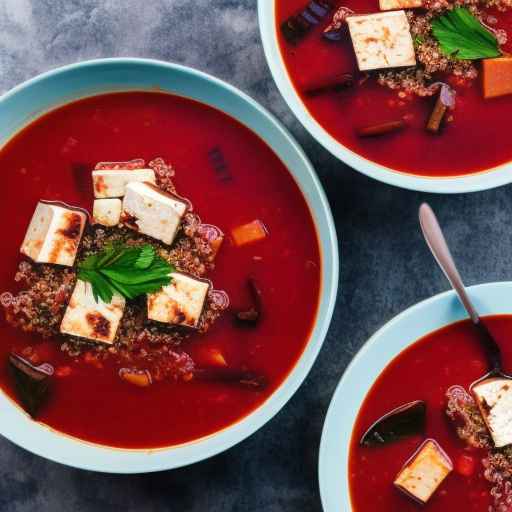 Vegan Borscht with Tofu and Quinoa