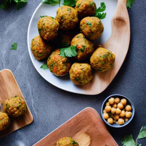 Vegan chickpea meatballs