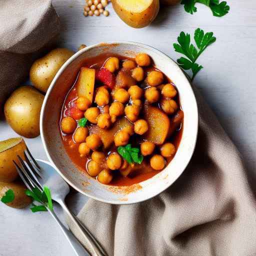 Vegan Goulash with Chickpeas and Potatoes