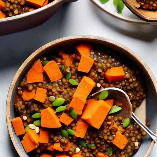 Vegan Sweet Potato and Lentil Casserole